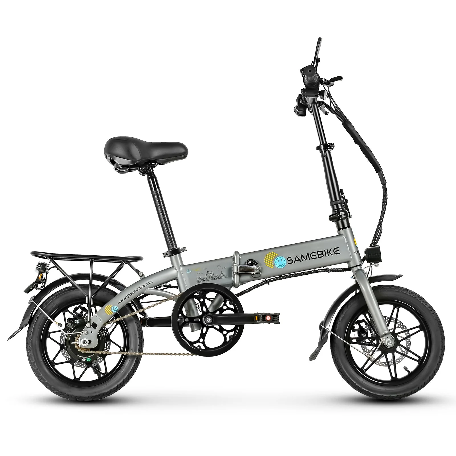 Vélo électrique SAMEBIKE YINYU14 350W Moteur – Image 2